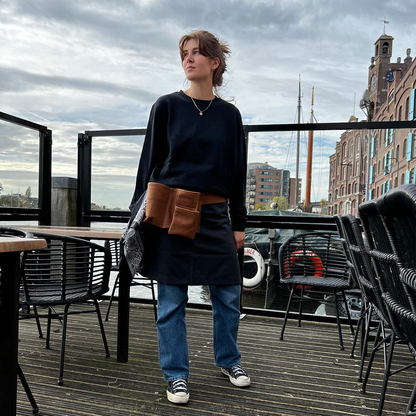 Horecariem voor doekjesbeker en portemonnee