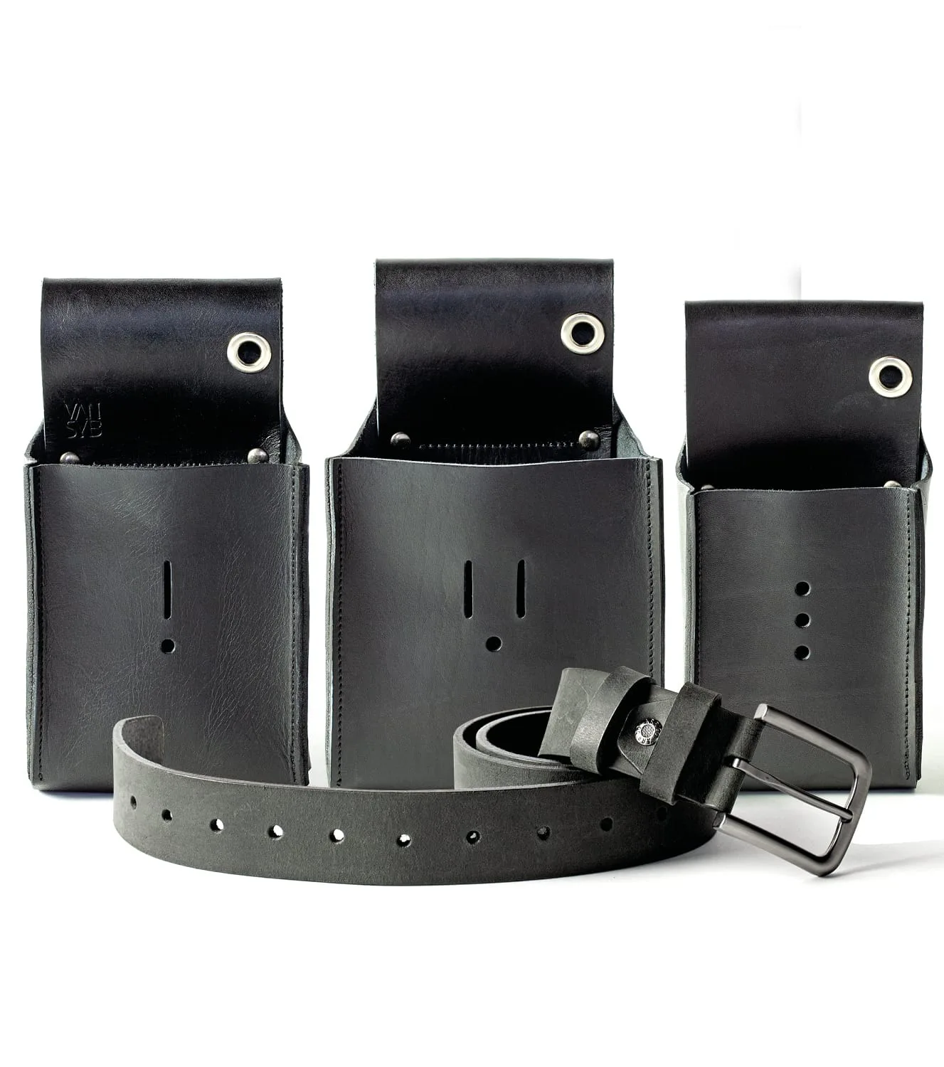 M520 Holster voor mobiele pin met bumper + de holster M510 voor de handterminal + holster M530 voor Iphone en Sumup plus riem M810