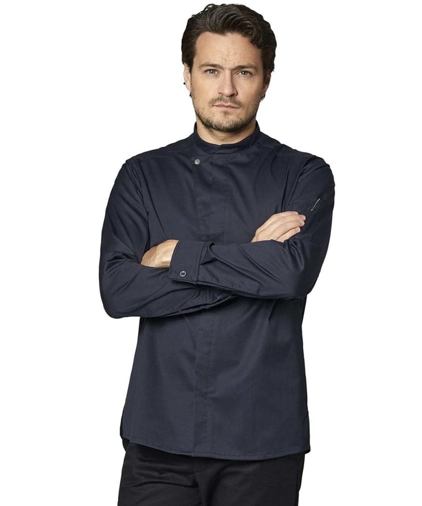 Koksbuis lange mouw 23515 navy blauw