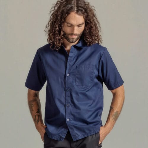 Segers art 1217 262 202 donkerblauw overhemd korte mouw