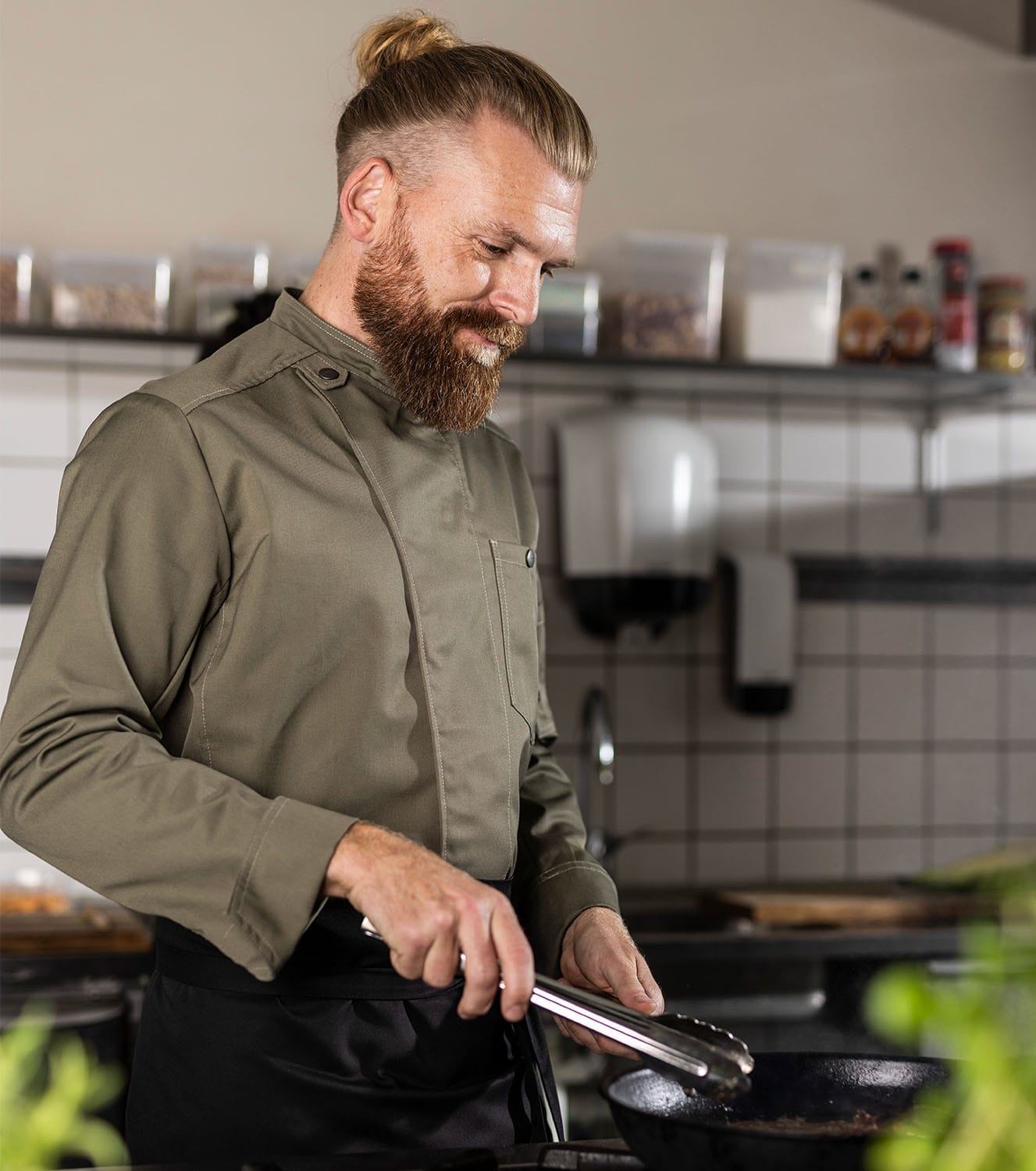 23570 Kentaur Stoere Unisex Chef / Service Jacket kleur: sand
